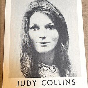 Judy Collins Concert Program Original Manhattan College April 26, 1969 New York